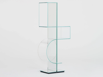OLLIE - Open crystal bookcase by Glas Italia - view 2